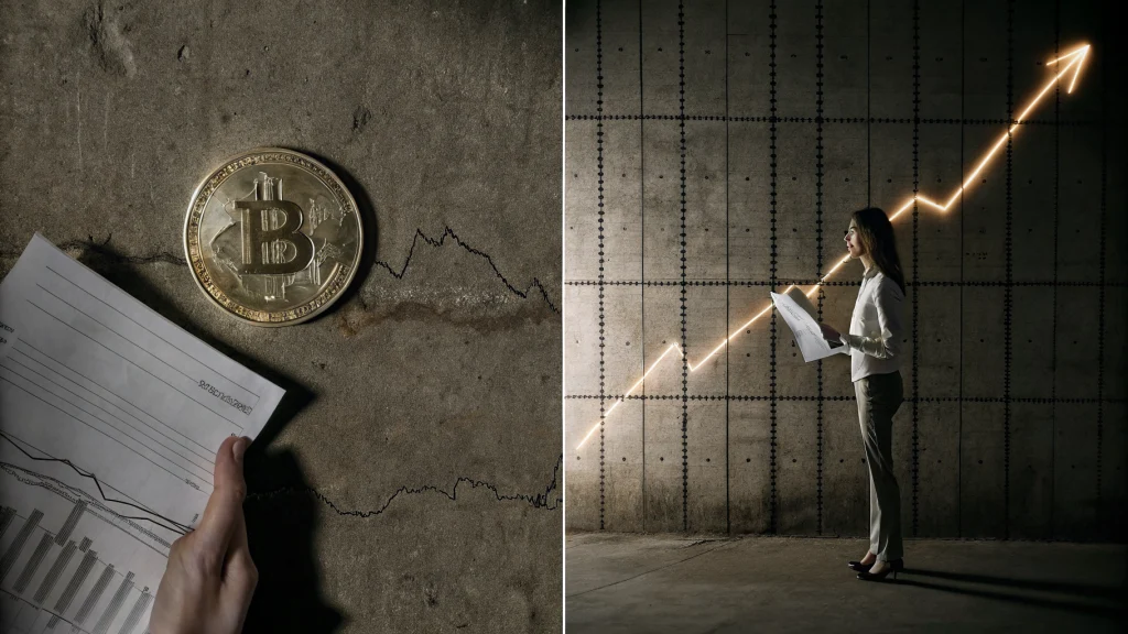 Trump's tariff policy impact on crypto markets featuring economic uncertainty