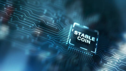 Stable Coin. Stablecoins Cryptocurrencies Stable Market Price Value Coin Currency.