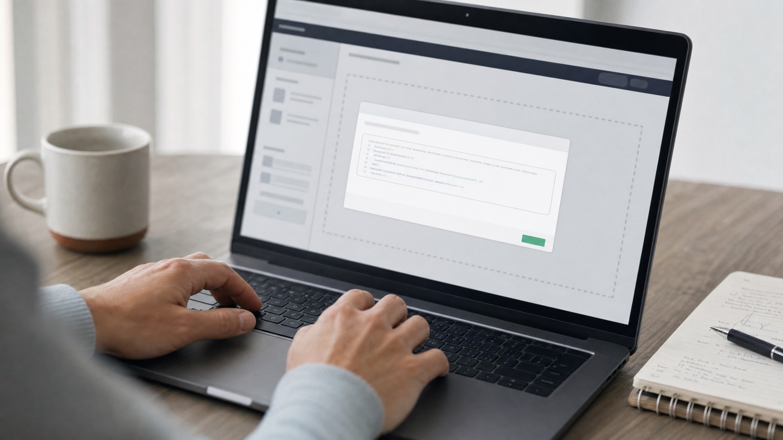 Pasting a crypto payment button snippet into a website builder