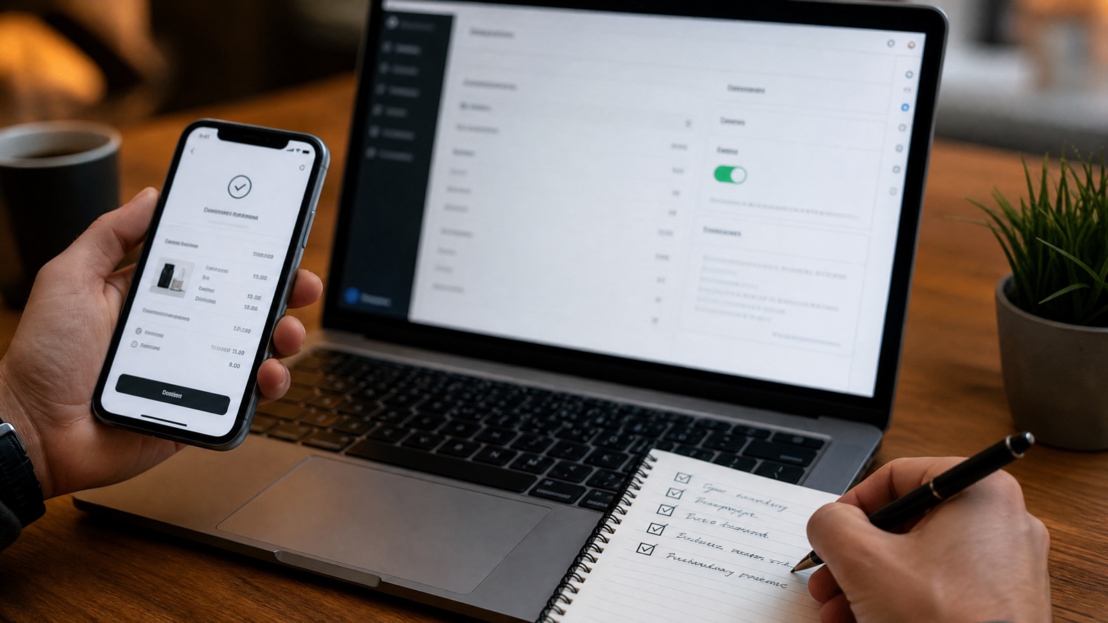 Merchant running a crypto payment test order on an OpenCart store